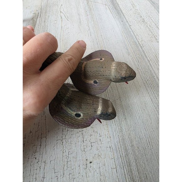 Vintage rubber cobra snake Halloween prop reptile - Picture 7 of 11